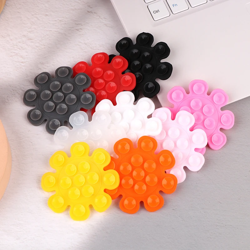 Mobile Phone Support Pad; Attractive Sunflower Design with Firm Silicone Sucker