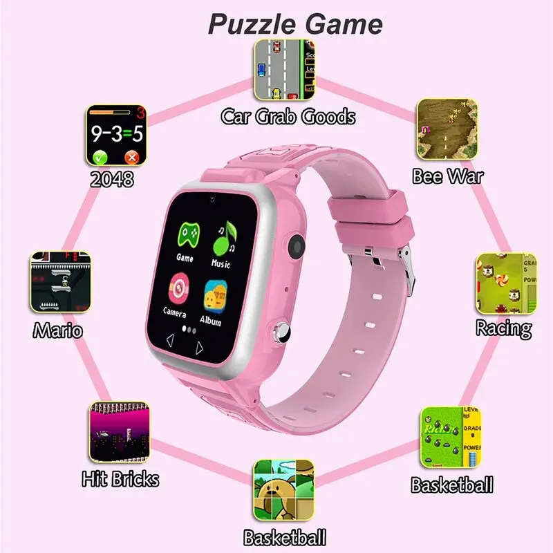 New Kids Smart Watch Game Music Pedometer Dual Camera Children MP3 Recording Smartwatch Baby Watch Gift for Boys Girls