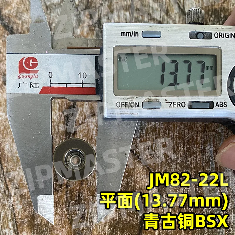 100 Pieces Genuine YKK I-shaped Buckle, Flat Denim Buckle Ykk I-shaped Button Stud Four-in-one Buckle JM82 Bronze 14mm