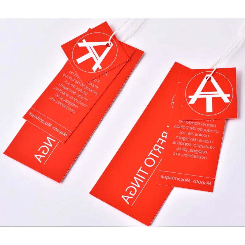 Custom..pieces.Factory Customized Luxury Clothes Hanging Paper Labels and Hanging Tags from Suitable Clothing