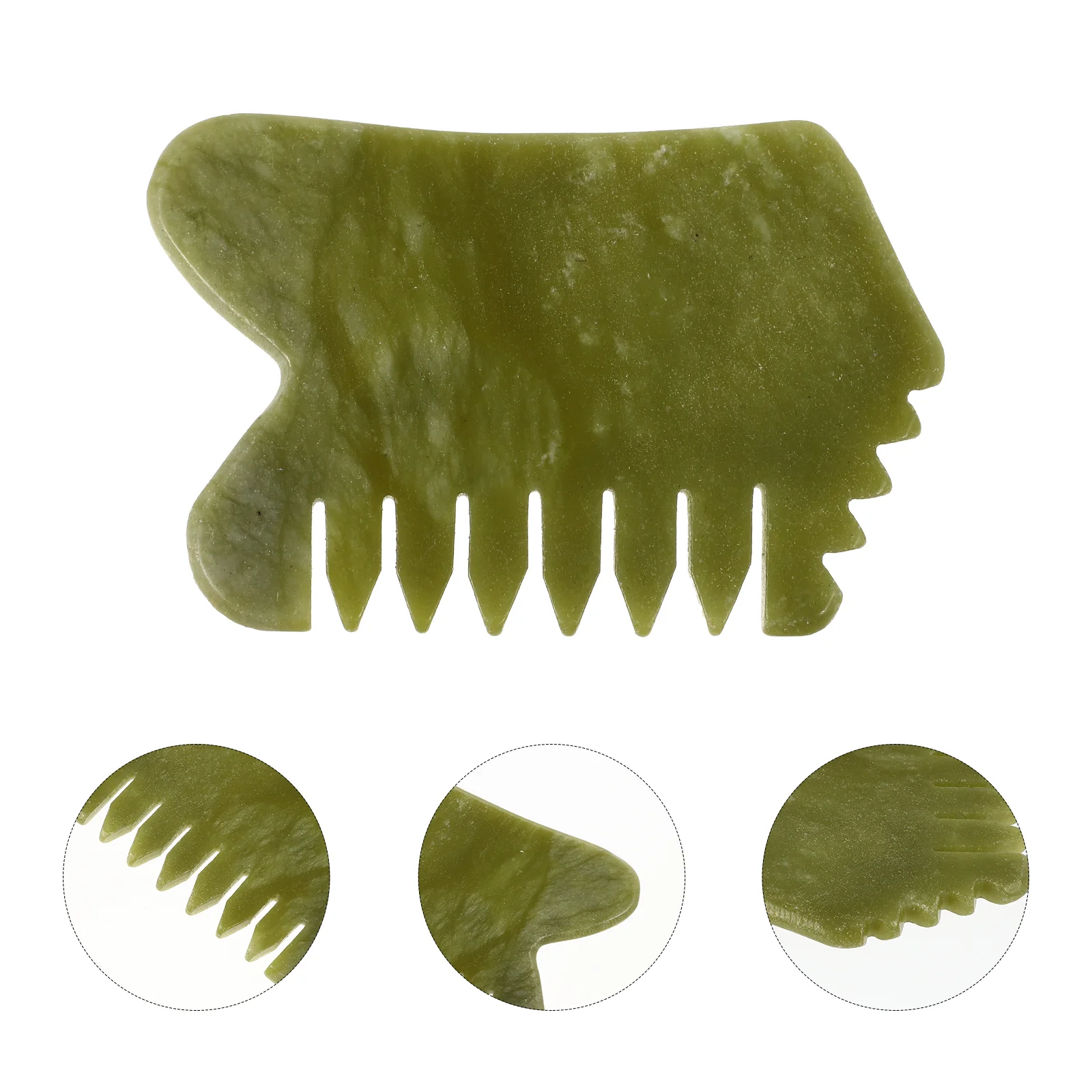 

Xiuyan Jade Massage Comb Scraping for Head Hairbrush Scalp Massager Household Scraper