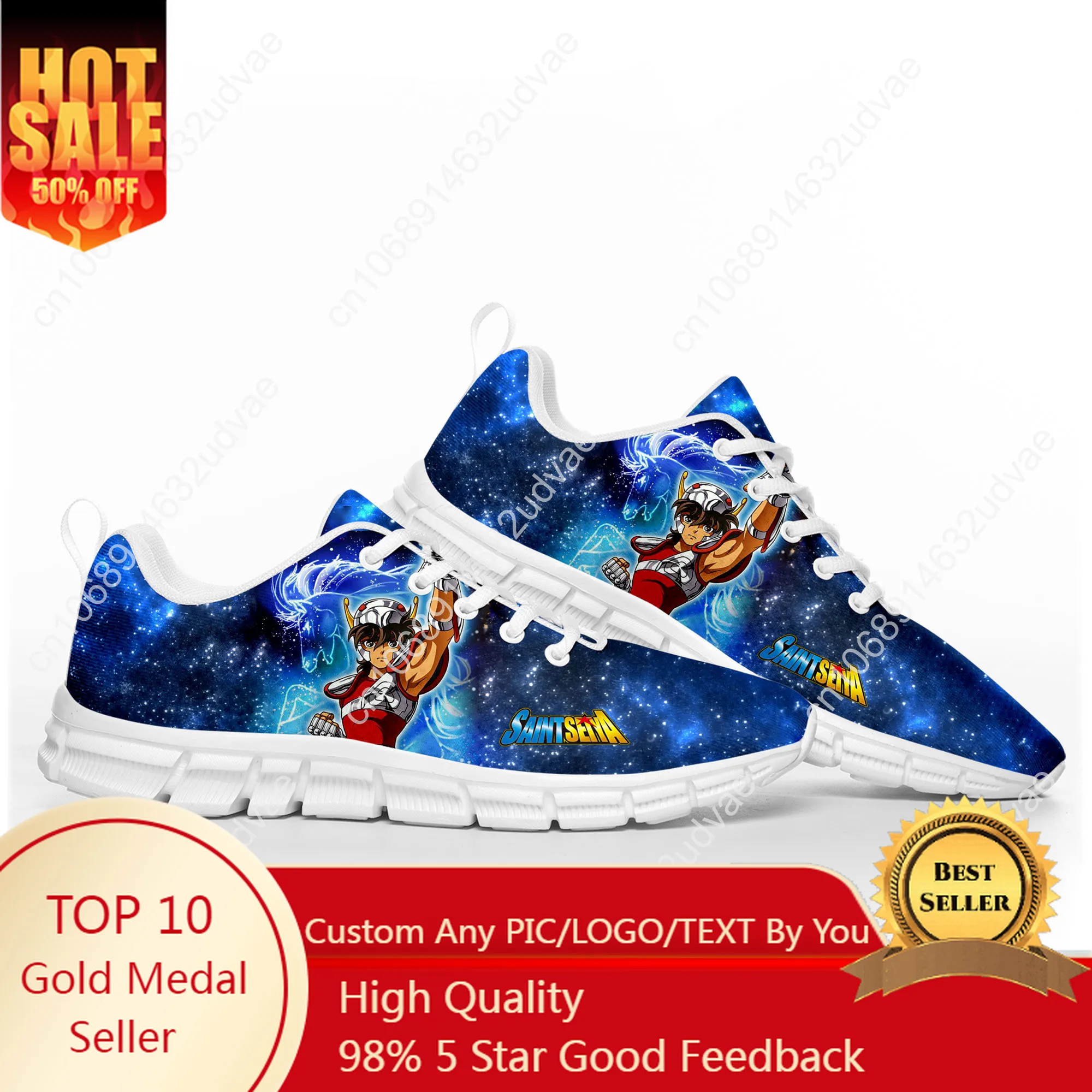 

Saint Seiya Sports Shoes Mens Womens Teenager Customized Sneakers Casual Custom Made Shoe High Quality Couple Shoes