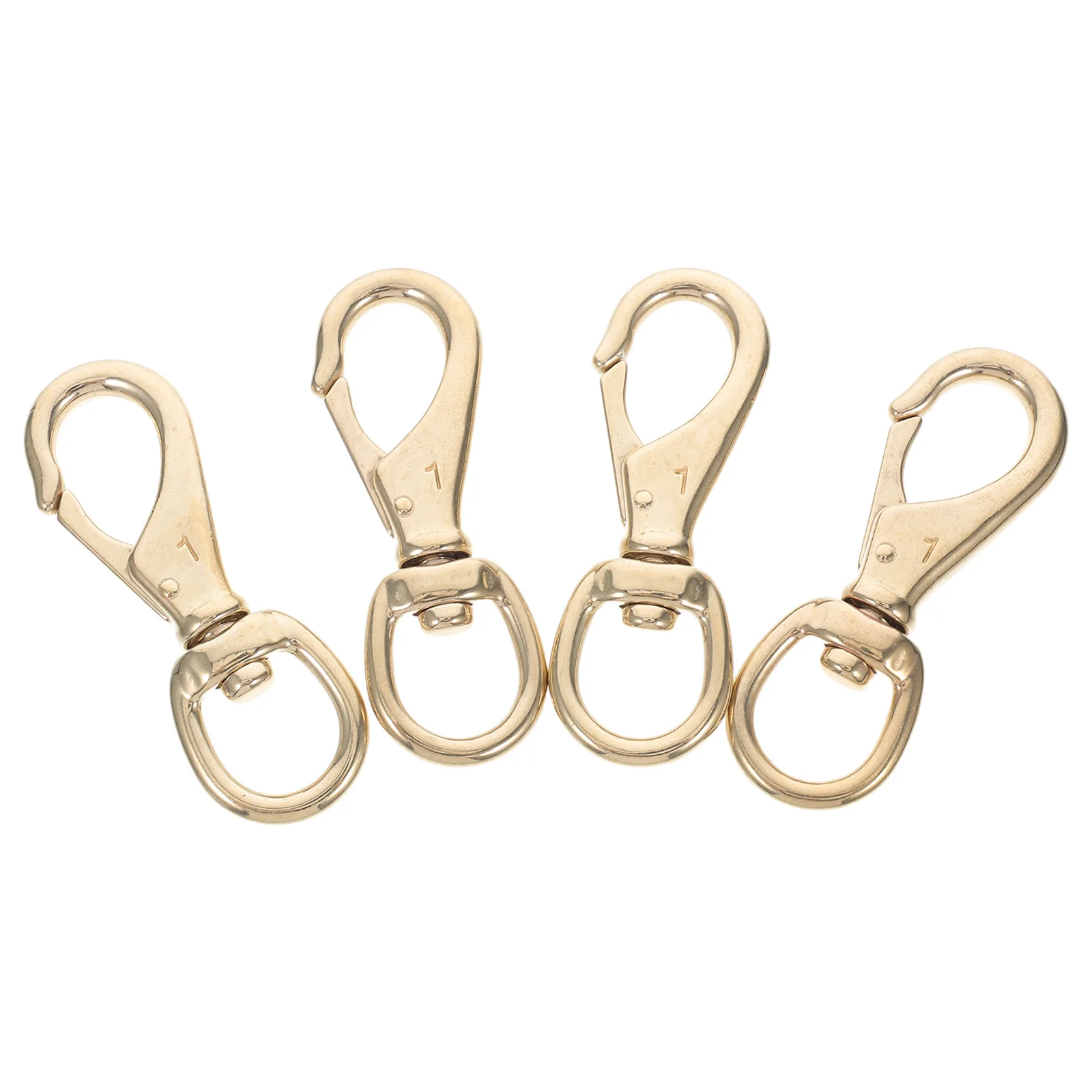 

4Pcs Brass Swivel Hooks Durable Lobster Claw Clasp Trigger Snap Clips for Straps Bags Keychains Lanyard Accessories