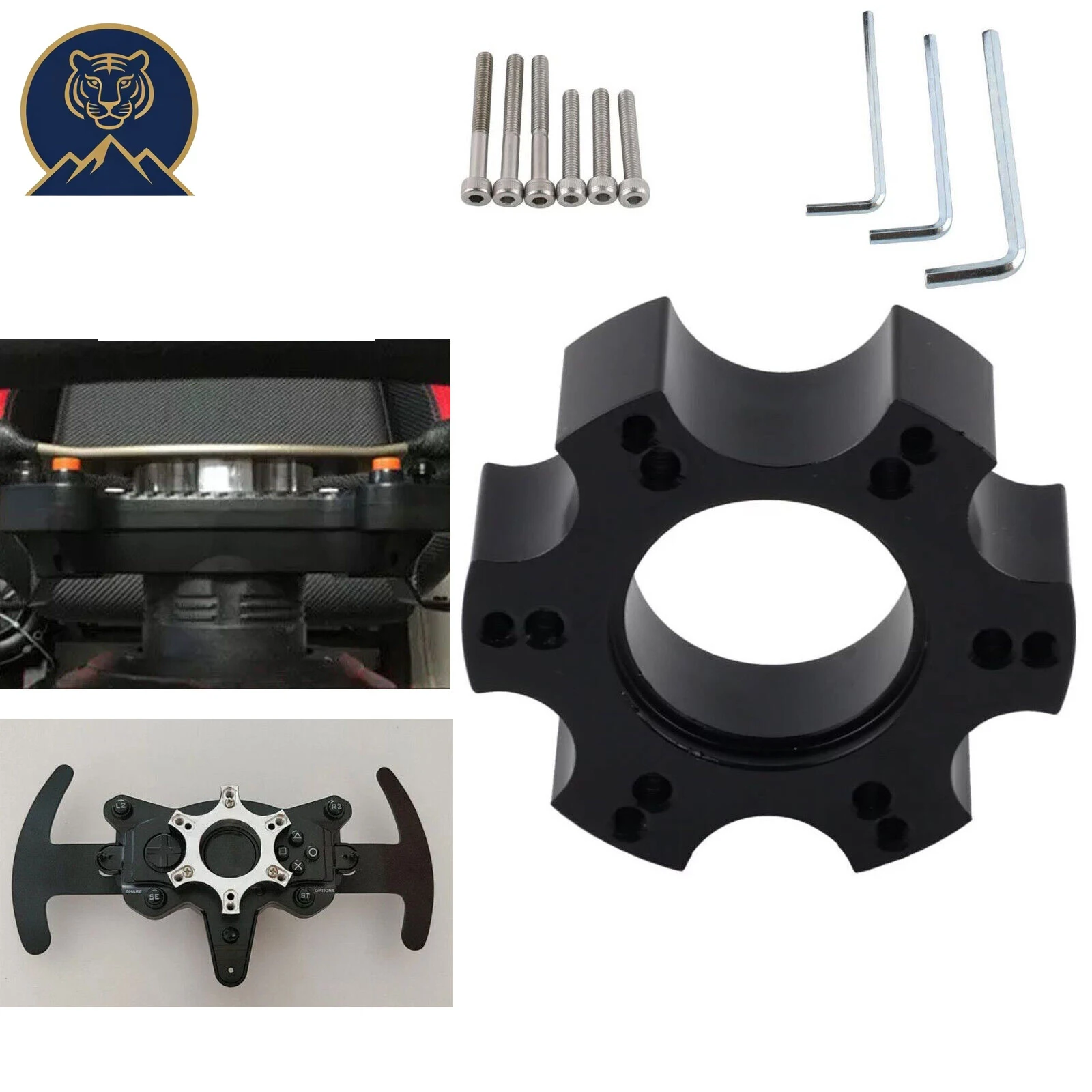 

Высокоточная адаптерная пластина для рулевого колеса 70 мм — для Thrustmaster T300RS Ferrari R383 Y P310