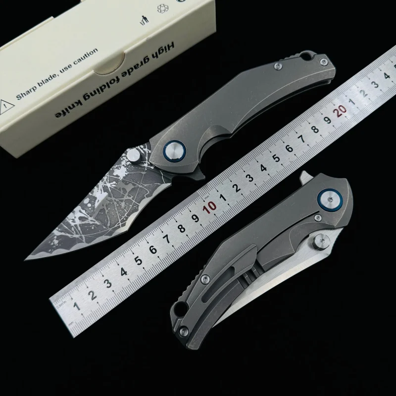 BABOCK Folding knives Wasteland VG10 Steel Titanium Alloy Handle Outdoor Camping Fishing for Survival EDC Tool