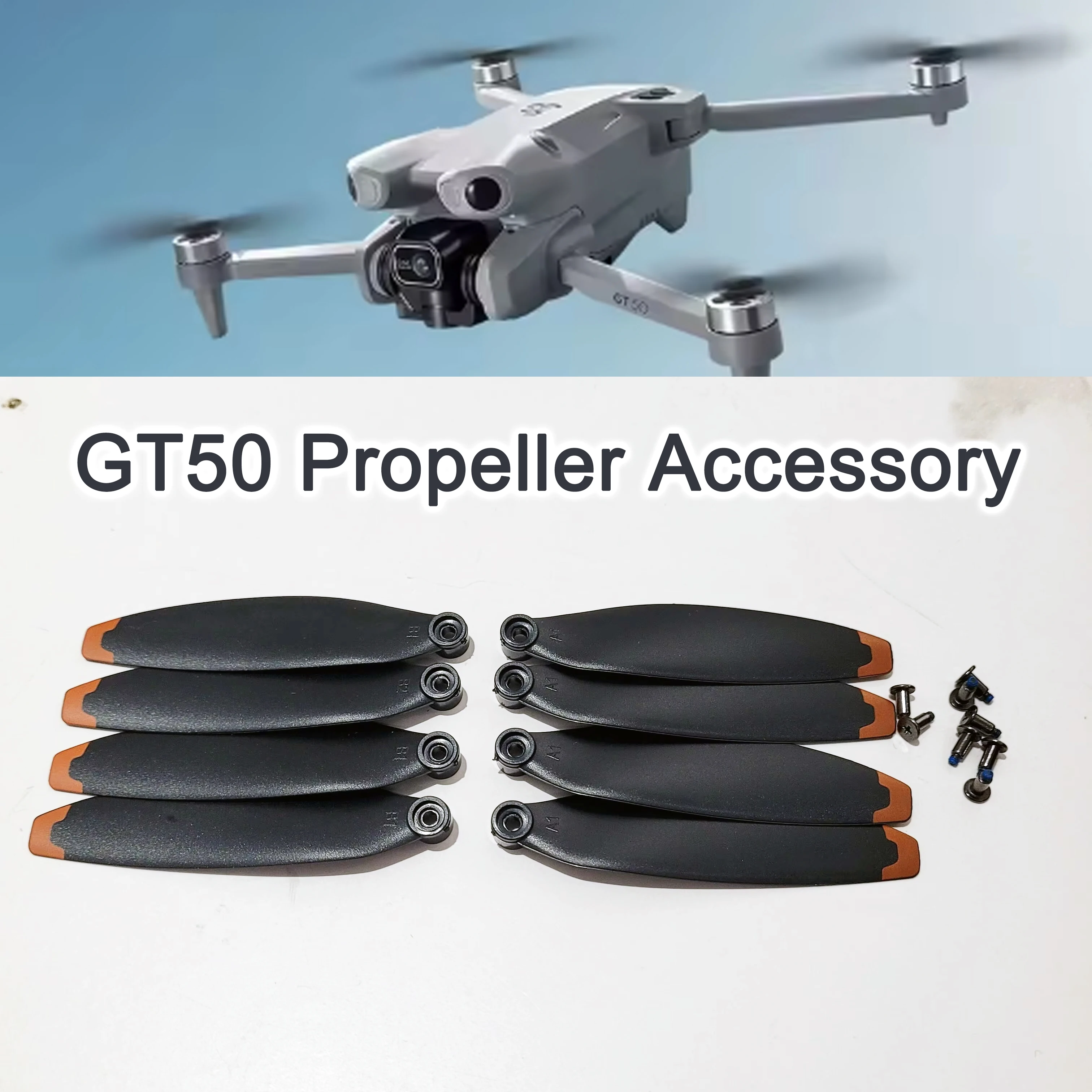 

New Brushless Drone Original Blade Spare Part GT50 Propeller Maple Leaf for GPS Drone GT50 Wings Accessory