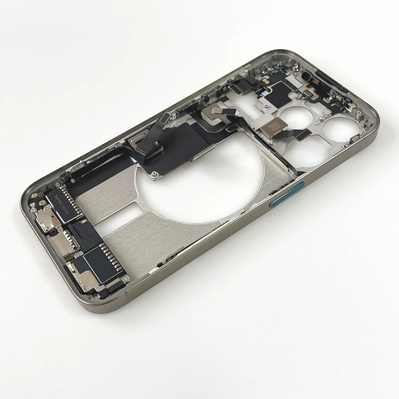 For iPhone 15 Pro Full Housing Middle Frame Bezel With Volume