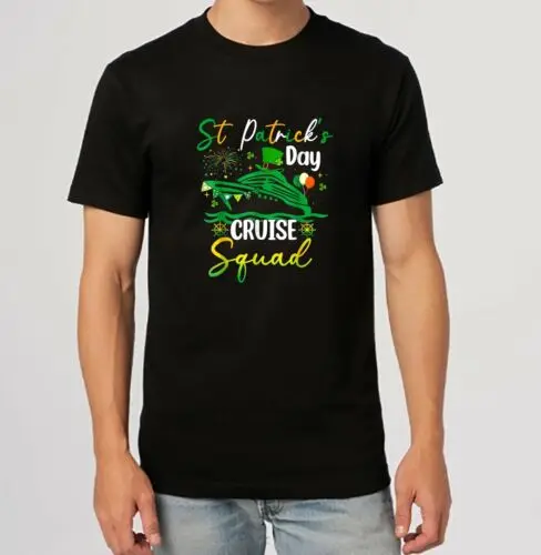 NEW St Patrick's Day Cruise Squad 2024 Funny Family Matching Gift T-Shirt S-5XL