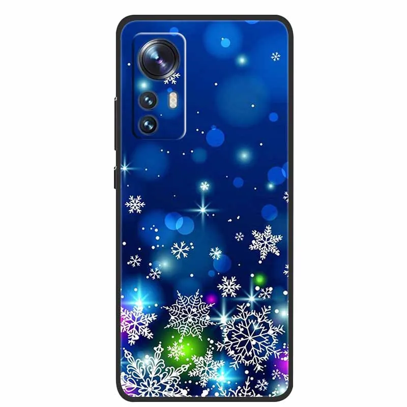 Christmas Cartoon Case For Xiaomi 12 Pro Case for Xiaomi Mi 12 Lite 12X 12S Ultra Silicone Soft TPU Cover for Xiaomi 12X Case