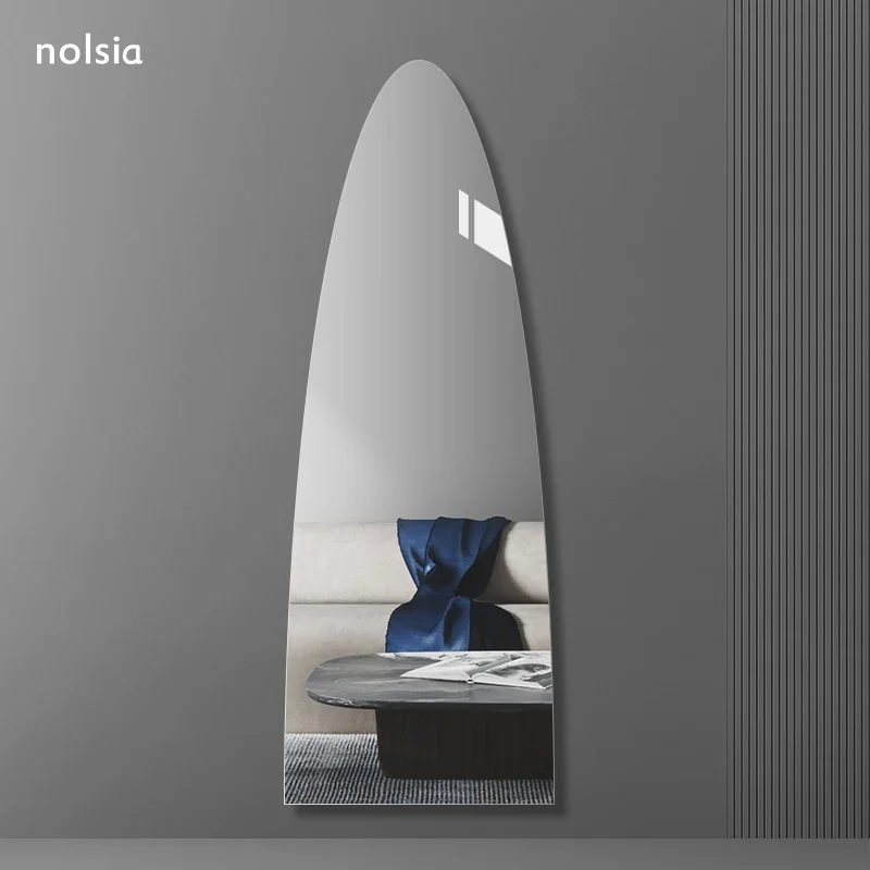 Specchio moderno da parete Estetico Full Body Art Nordic Luxury Long Funky Grande specchio Irregolare portatile Espelhos Decorazioni per la casa