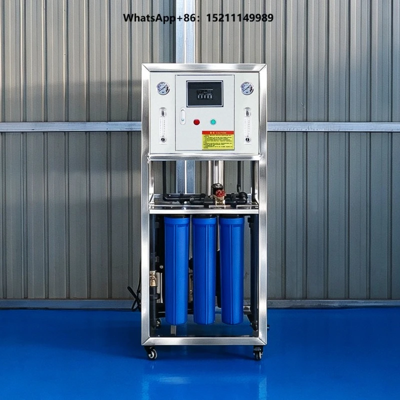 250 L/H PLC Pump Motor Mini Commercial Reverse Osmosis RO Water Treatment Filter System Multi-Voltage 220V/110V/380V OEM