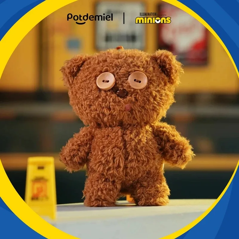 Cute Plushies TIM the Orginal Minion Teddy Bobs Teddy Bear Kawaii Plush Pendant Keychain Home Bag Decor Cartoon Teddy Pillow Kid