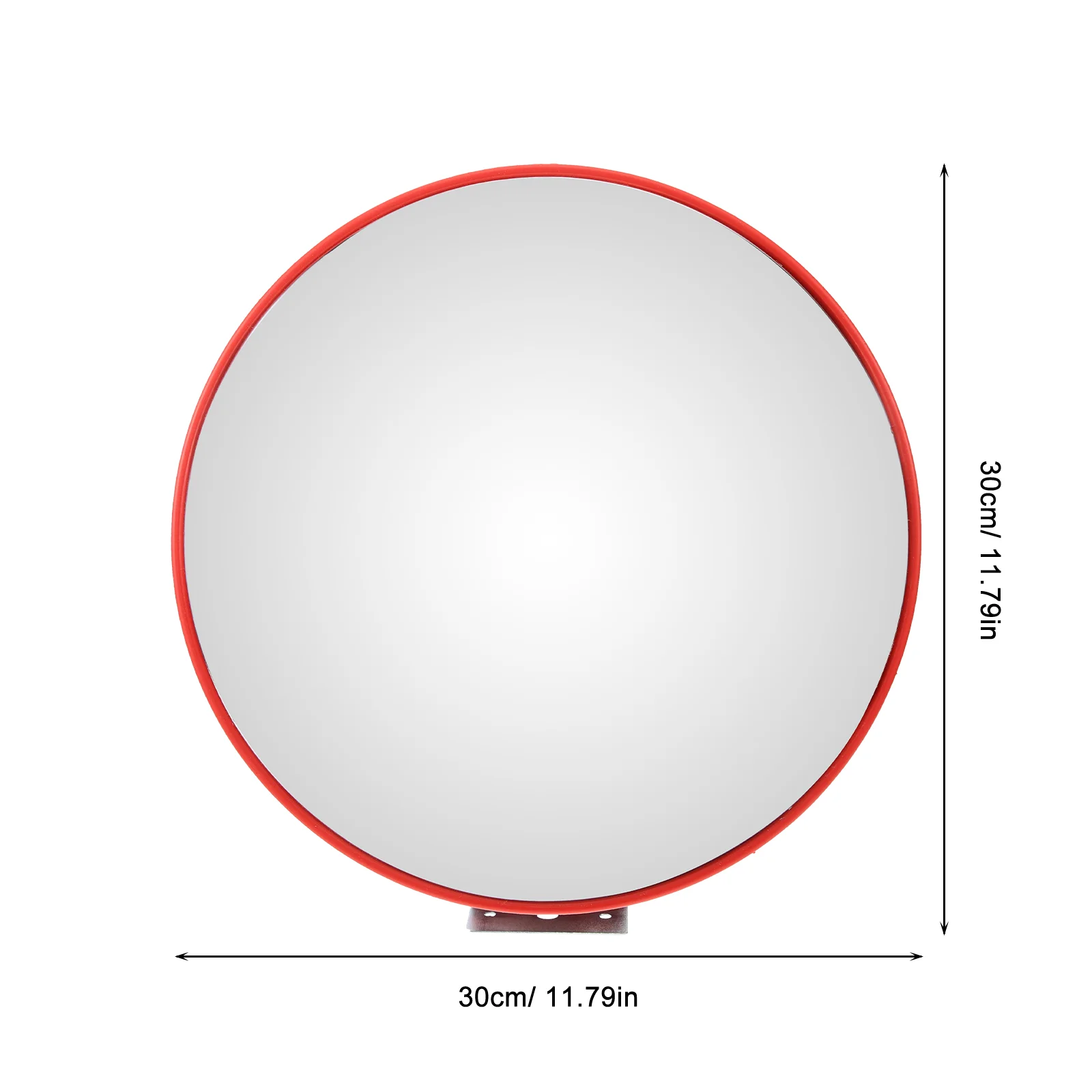 Black 30cm Wide Angle Mirror Convex Corner Mirrors Traffic Road Reflective Material Driveway Garage Parking Security Mirror