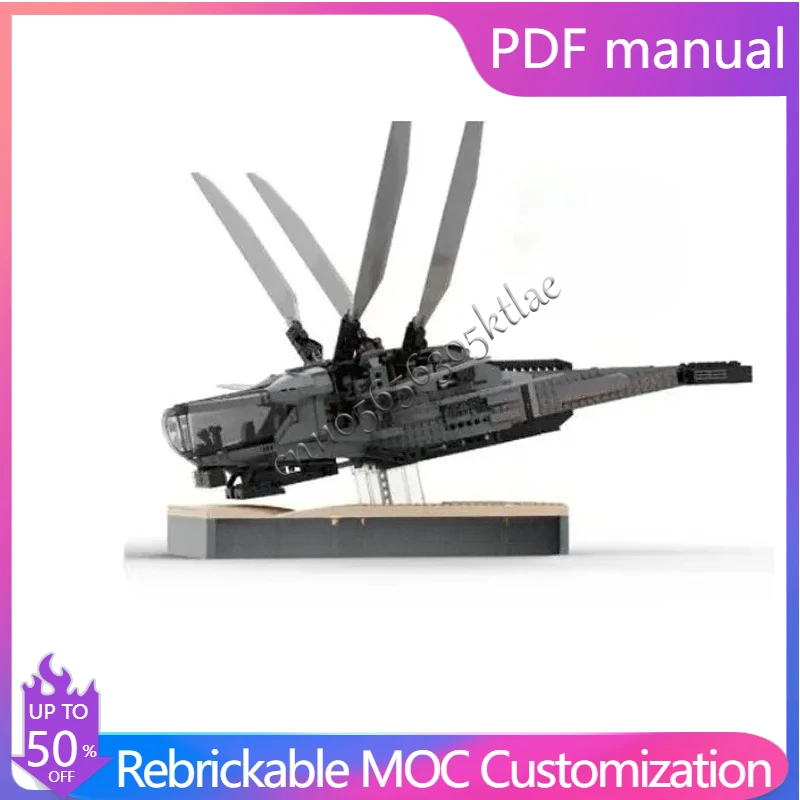 374 Uds. Moc Ideas Dune Ornithopter soporte de exhibición bloques de construcción para 10327 montaje de ladrillos de construcción para regalos de niños