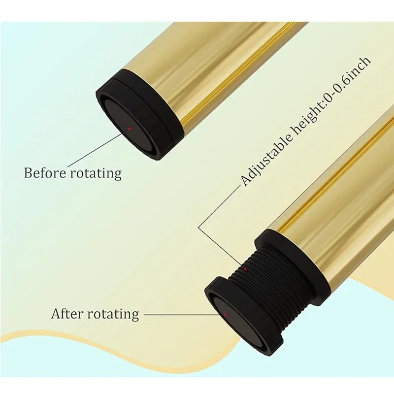 4pcs Furniture Legs Modern Metal Sofa Legs Furniture Support Feet Replacement Leg for Sofa Couch Chair Ottoman Cabinet Table