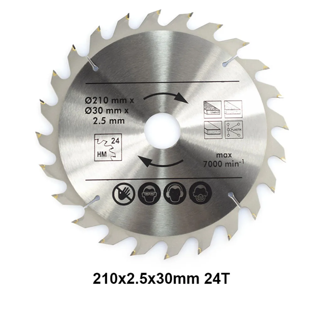 Circular Saw Blade Woodworking Cutting Carving Disc High Hardness Durable Fast Smooth Cuts Steel Aluminium Iron Non Ferrous