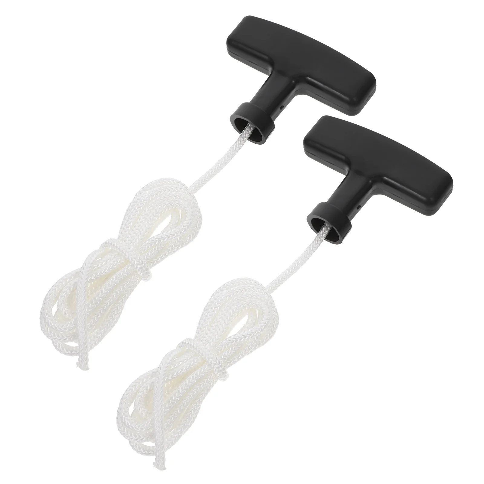 2 Pcs Lawn Mower Starter Cord Pull Handle Small Rope Pp Replacement Line Lawnmower Attic down
