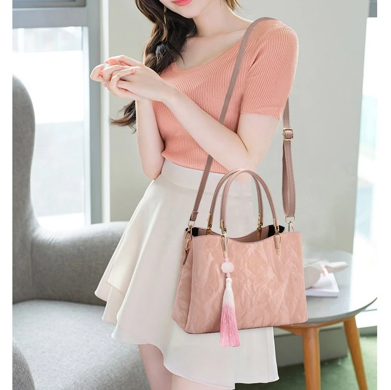 

Износостойкая женская сумка-ведро из искусственной кожи, сумка большой вместимости в китайском стиле, дорожная сумка через плечо и банкетная сумка