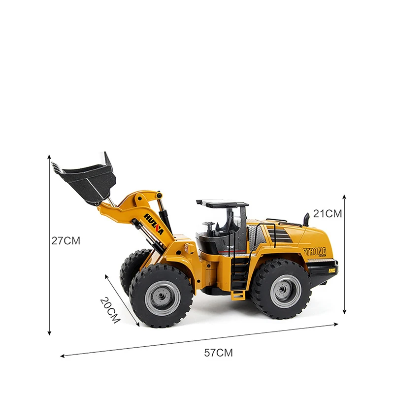 HUINA 1/14 10CH RTR 583 RC Remote Control Truck Loader Cars 2.4G Outdoor Toys For Boys Gift TH18062-SMT6