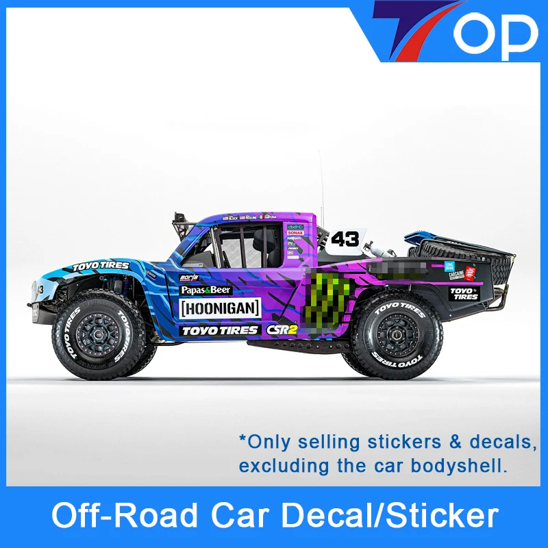 1:5 1:6 1:10 1:14 1:18 Ken block Off-Road RC Car Decal Sticker Label Upgrade