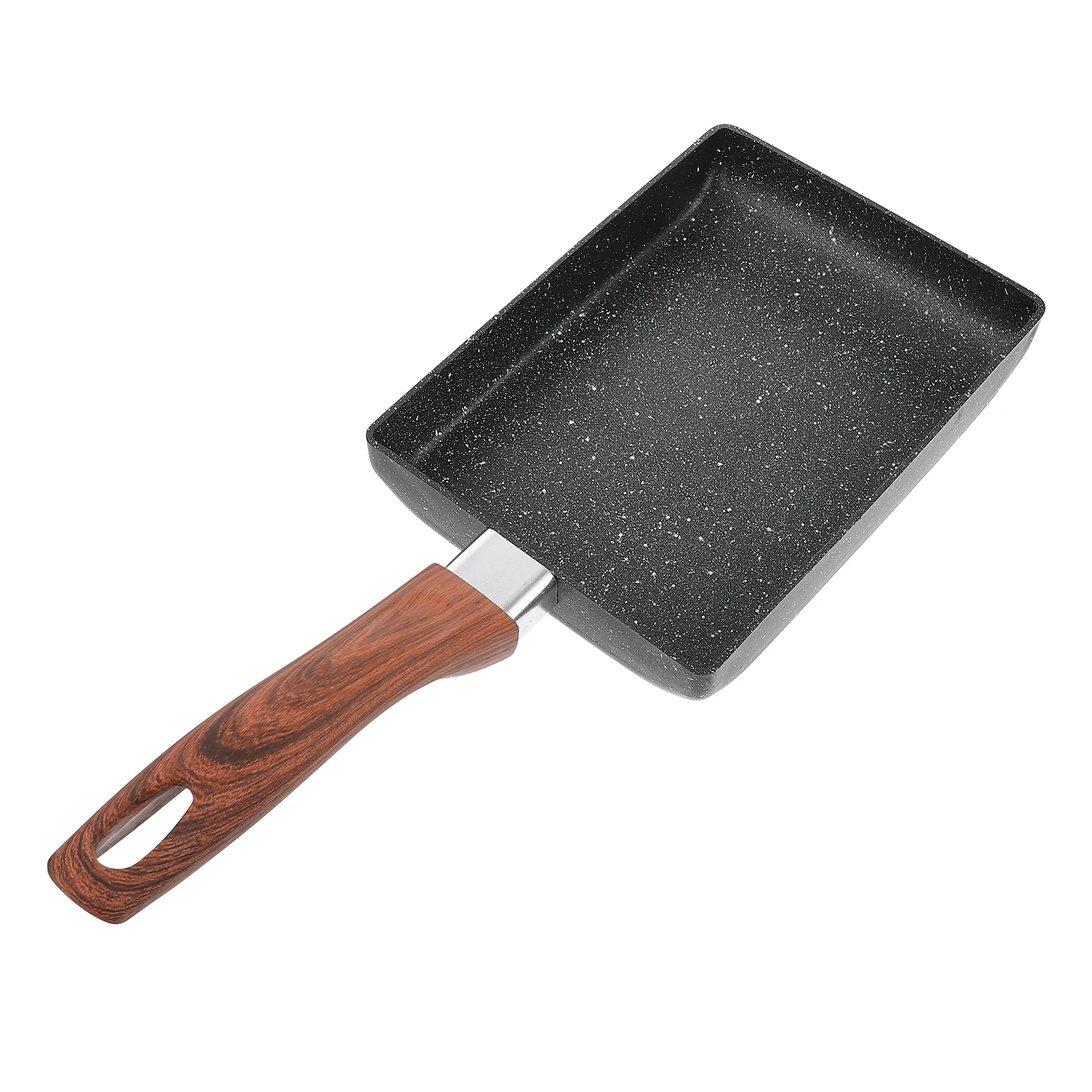 

Non-Stick Breakfast Pan 20Cm Square Flat Bottom Cooking Pan For Eggs Steaks Pancakes Home Frying Omelette Lightweight Easy Clean