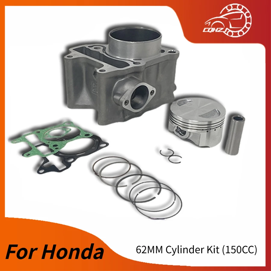 

CQHZJ 62MM 150CC Engine Cylinder Piston Ring Pin Kit For Honda PCX150 WW150D 12100-KZY-701/700 Motorcycle Engine Accessories