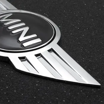 適用於 Mini Cooper One S Countryman Clubman JCW F55 F56 R55 R56 R60 的配件 1 件裝 3D 金屬車身貼紙標誌徽章貼紙 8 最佳銷售 迷你鄉村人標誌 - №1
