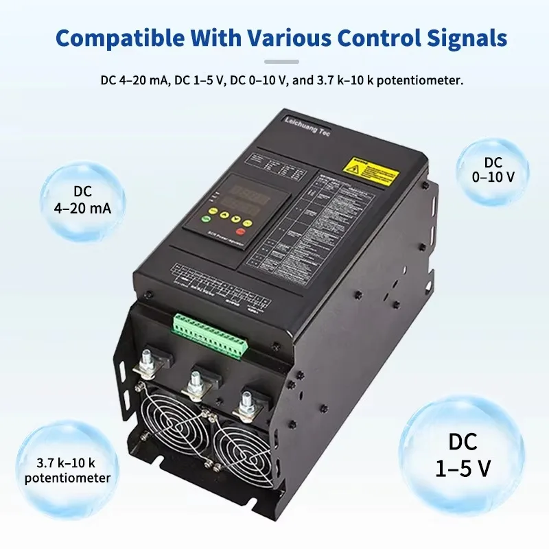 

TH 44KW 3 Phase 380VAC SCR Power Controller Voltage Regulator With RS-485, 0-10V, 4-20mA, 0-5V