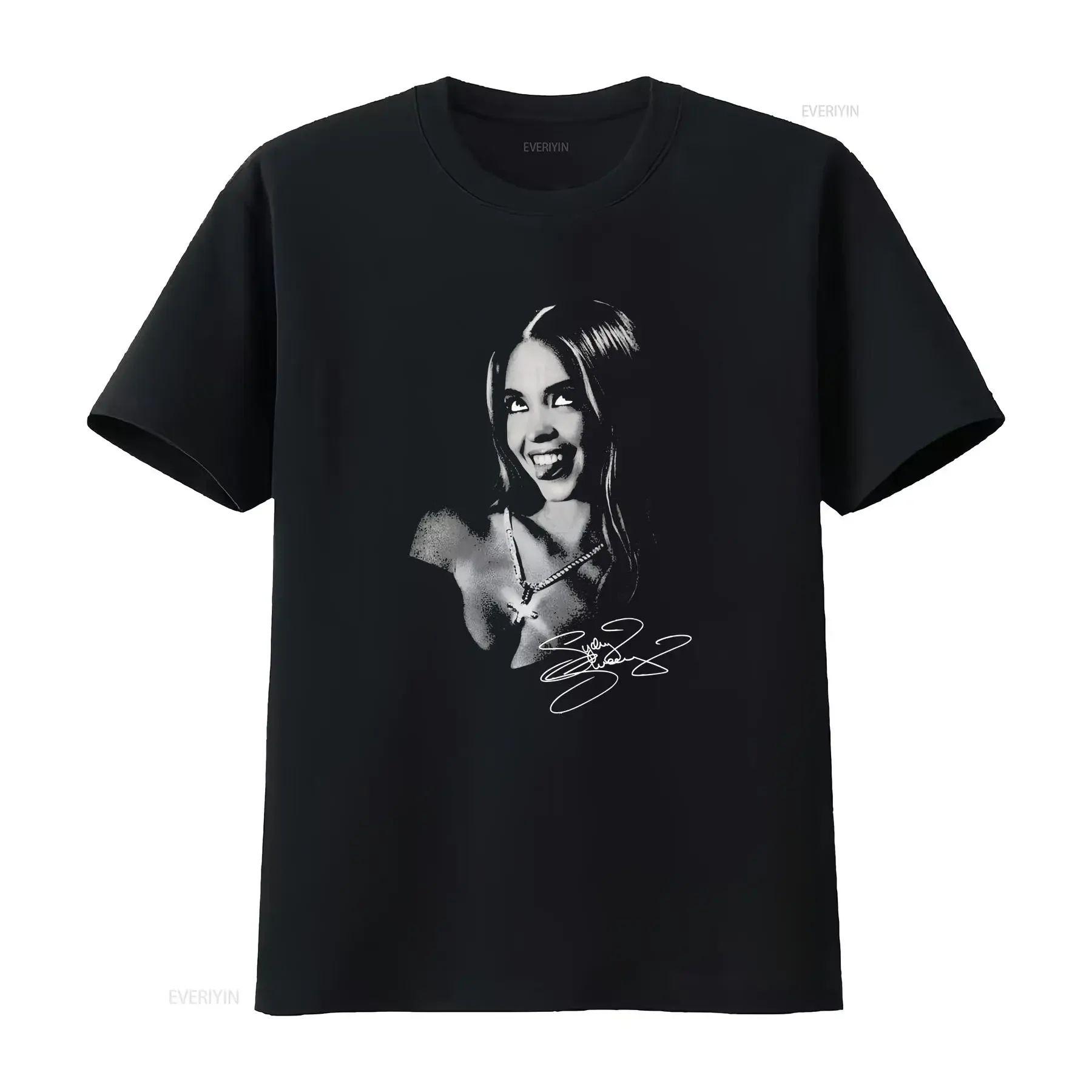 Sydney Sweeney Vintage T Shirt Homage Fan for Her Merch long or short sleeves vintage Washed Casual homme Breathable