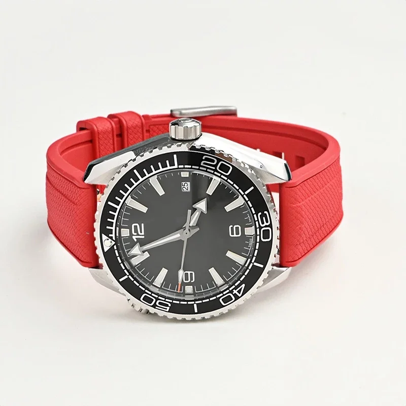 스와치 티쏘 오메가 플루오로 러버 스트랩 퀵 릴리즈 업그레이드 FKM 스포츠 방수 남녀 공용 시계줄 20mm 22mm