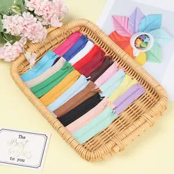 5pcs/set New 7~10cm DIY Clothes Accessory Doll Clothing Zippers Handmade Sewing Scrapbooking Garment Applique Mini Zipper