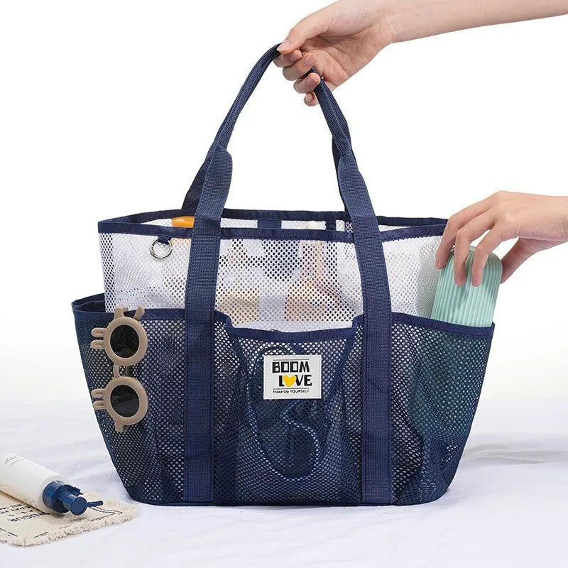 

For Toys & Vacation Essential Swimsuit Storage Bag Mesh Beach Bag - Large Beach Tote Bag for Family Beach Bag