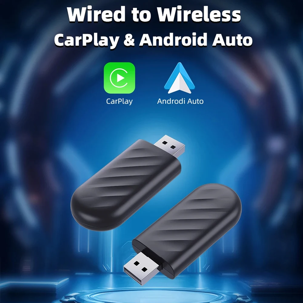 EKIY AI TV Box Car Intelligent Systems For Car With Wired CarPlay 2in1 Wireless CarPlay Dongle Wireless Android Auto Adapter