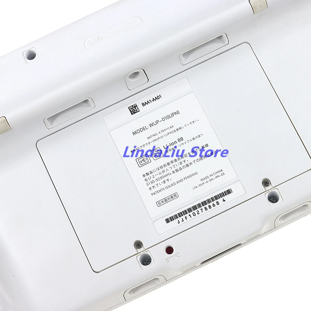 5Sets For Wii U Gaming Console 3 in 1 Sticker Back Replacement For WII U Shell Nameplate JP Version Stickers Label