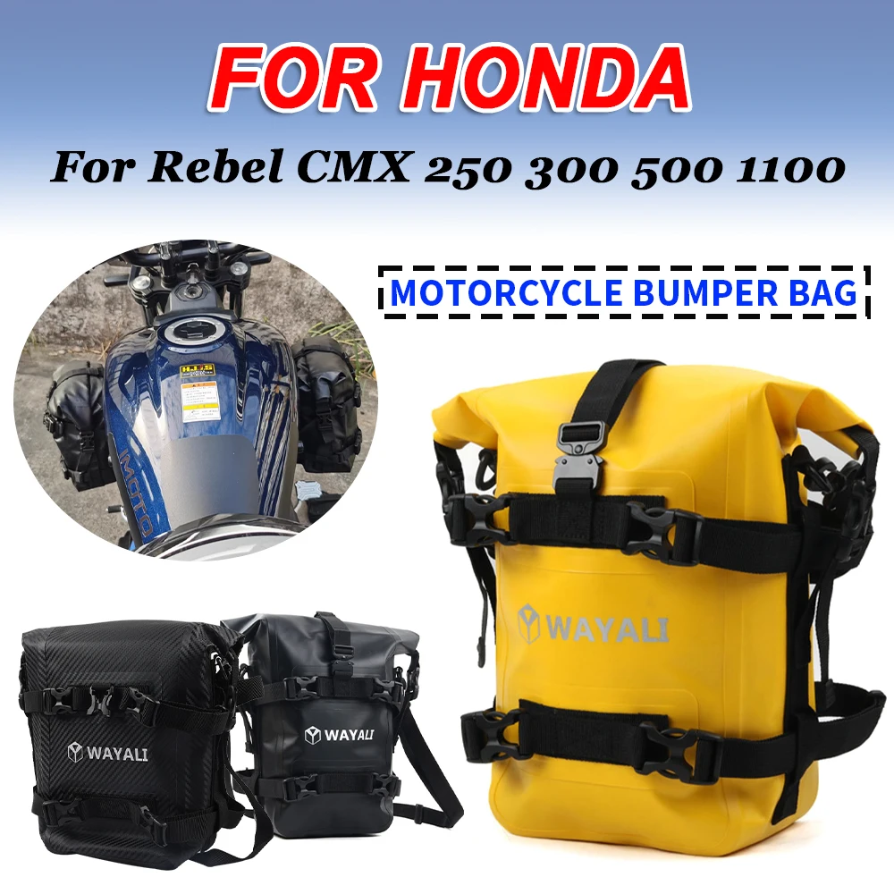 For HONDA Rebel CMX1100 CMX500 CL500 CMX 1100 500 300 250 Moto Frame Crash Bars Waterproof Bag Bumper Repair Tool Placement Bag