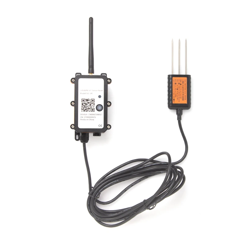 LoRaWAN Soil Moisture & EC Sensor For IoT of Agriculture Designed to Measure The Soil Moisture of Saline-alkali Soil