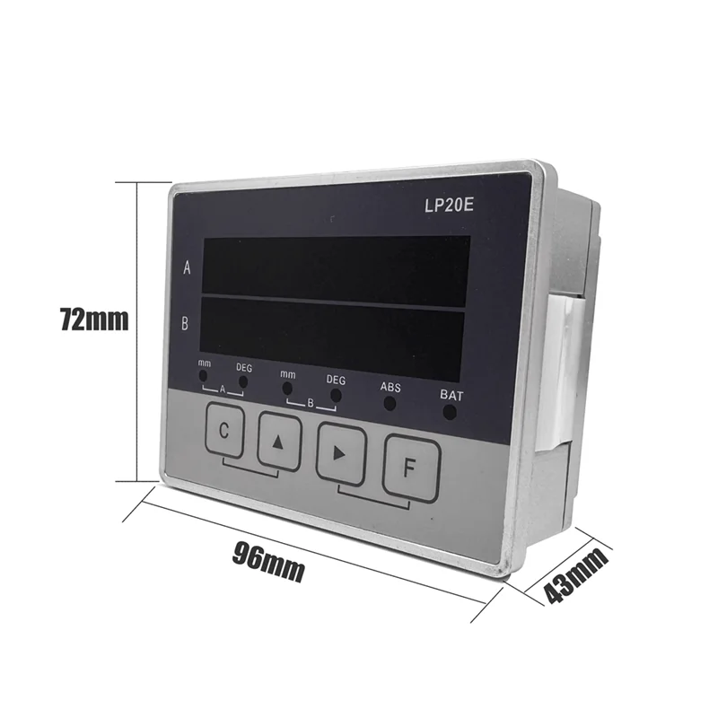 A24F-LP20E 2 Axis Digital Display DRO Magnetic Sensor Tape Displacement Readout Scale Position Transducers Encoder