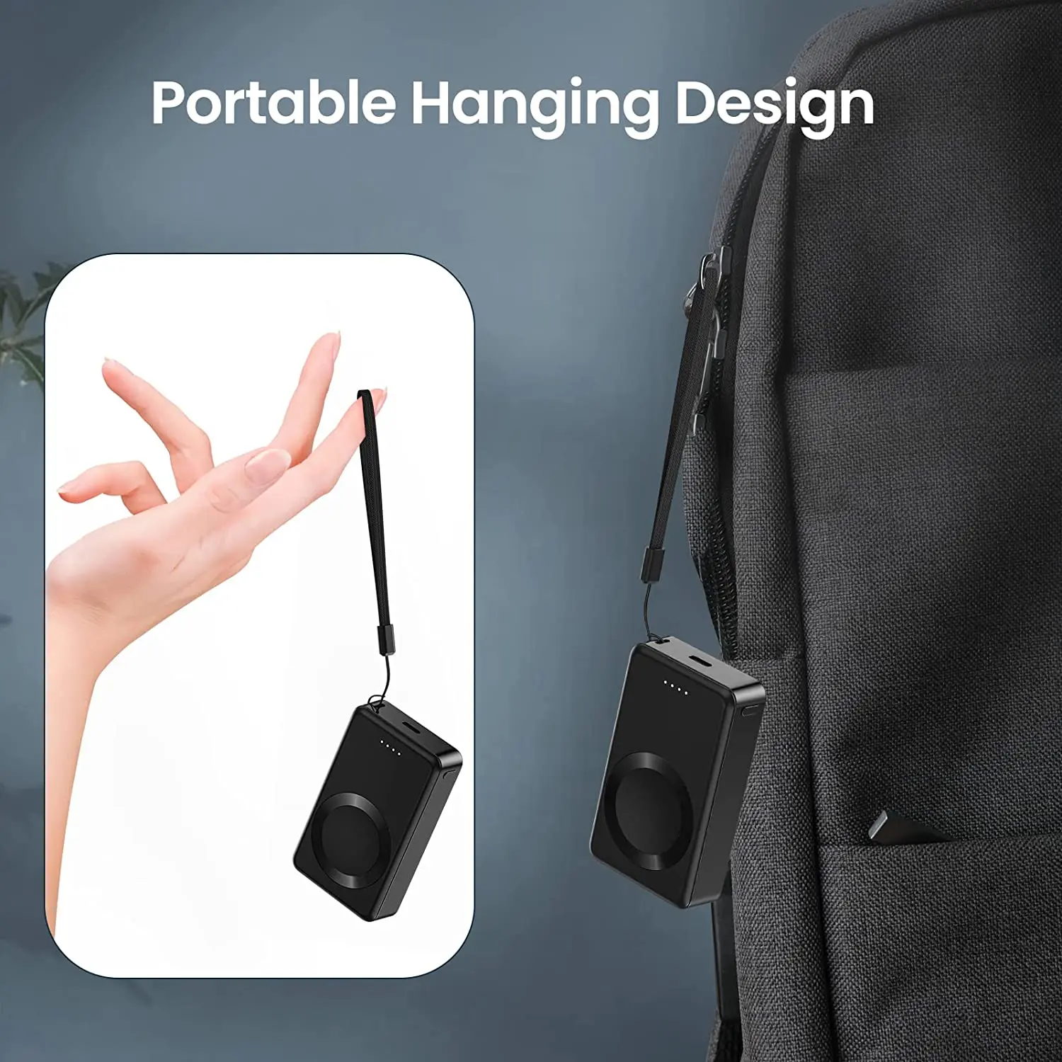 4000mAh Portable Power Bank Wireless Battery Pack Magnetic Charger for Apple Watch Series 10 9 8 7 6 5 4 3 2 1 SE Ultra 2 Ultra