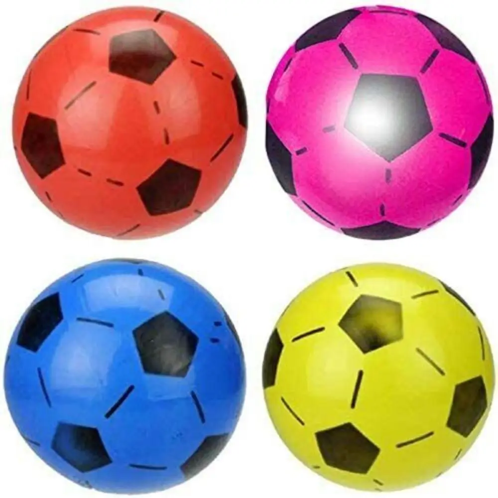 16/20cm Rubber Training Ball Rubber Children Soccer Ball Sports Matches Inflatable Football Outdoor Games Beach Elastic Balls