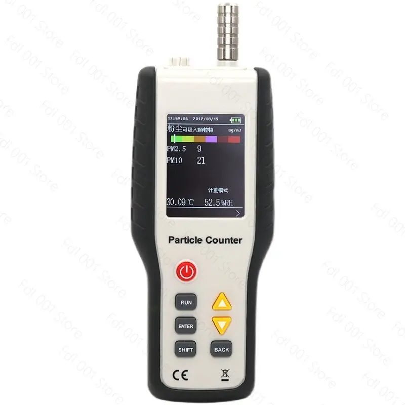 Portable Particle Counter HT-9600 for PM0.3/2.5/10 Monitoring with Real-time Air Quality Data Display