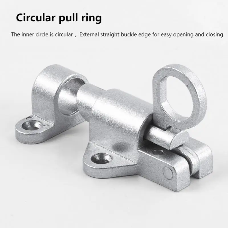 Broche automatique à ressort en alliage d'aluminium, 1 pièce, porte coulissante et fenêtre, fermeture automatique, boucle de verrouillage de fenêtre à battants