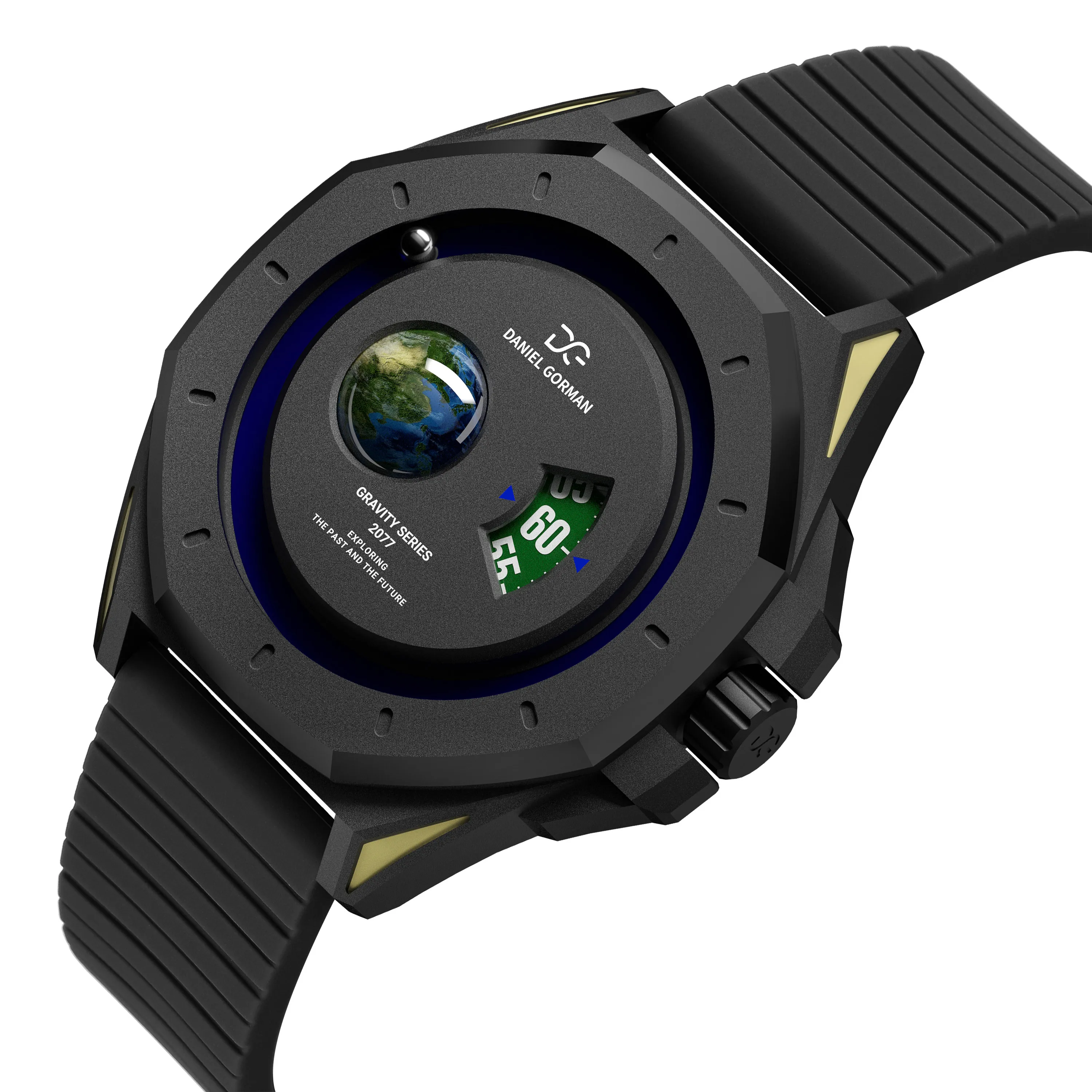 DANIEL GORMAN Gravity Series, Protect The Earth, Luminous Magnetic Attraction Original Design Men's Watch