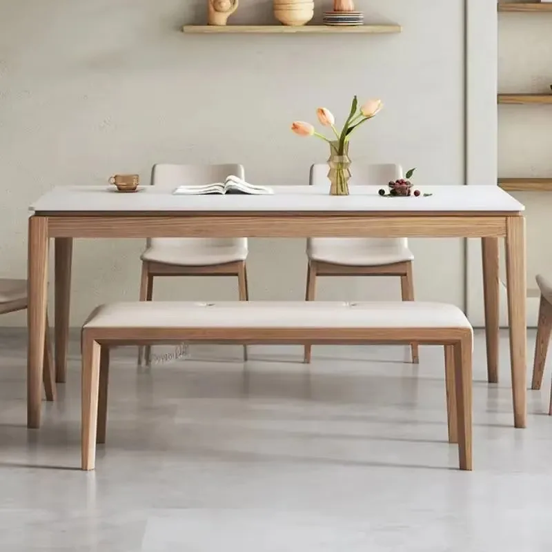 Study Party Dining Table Organizer Wooden Designer Modern Dining Table Restaurant Salon Luxury Tavolo Pranzo Home Furniture