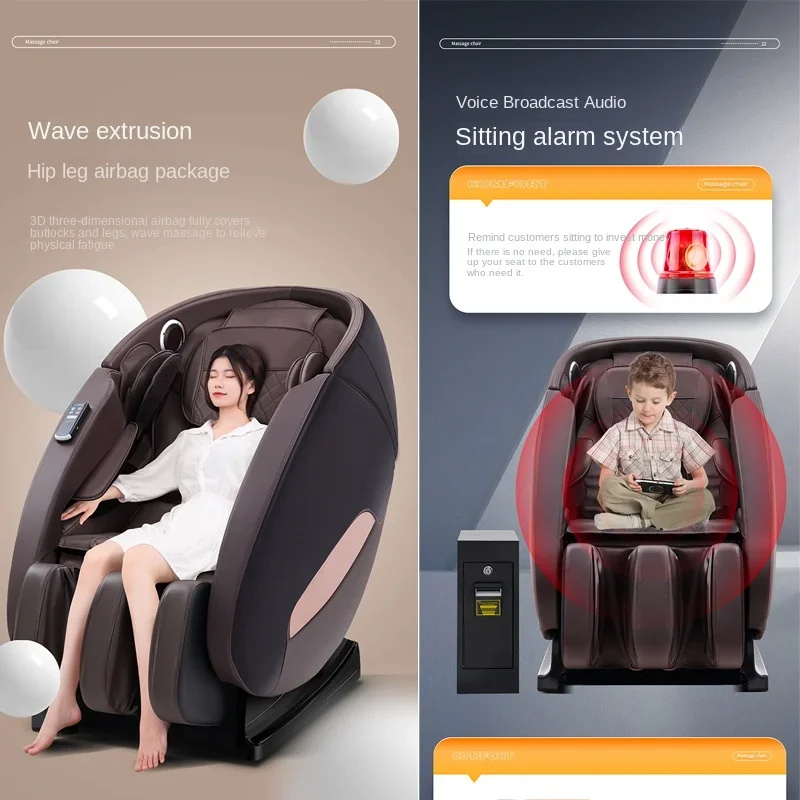 

-Best Business Electric Commercial Use Full Body Bill Credit Card Coin Money Operated Philippine Vending Massage Chair