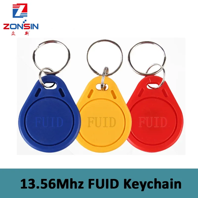 5pcs/lot FUID Tag One-time UID Changeable Block 0 Writable 13.56Mhz RFID Proximity keyfobs Token Key Copy Clone