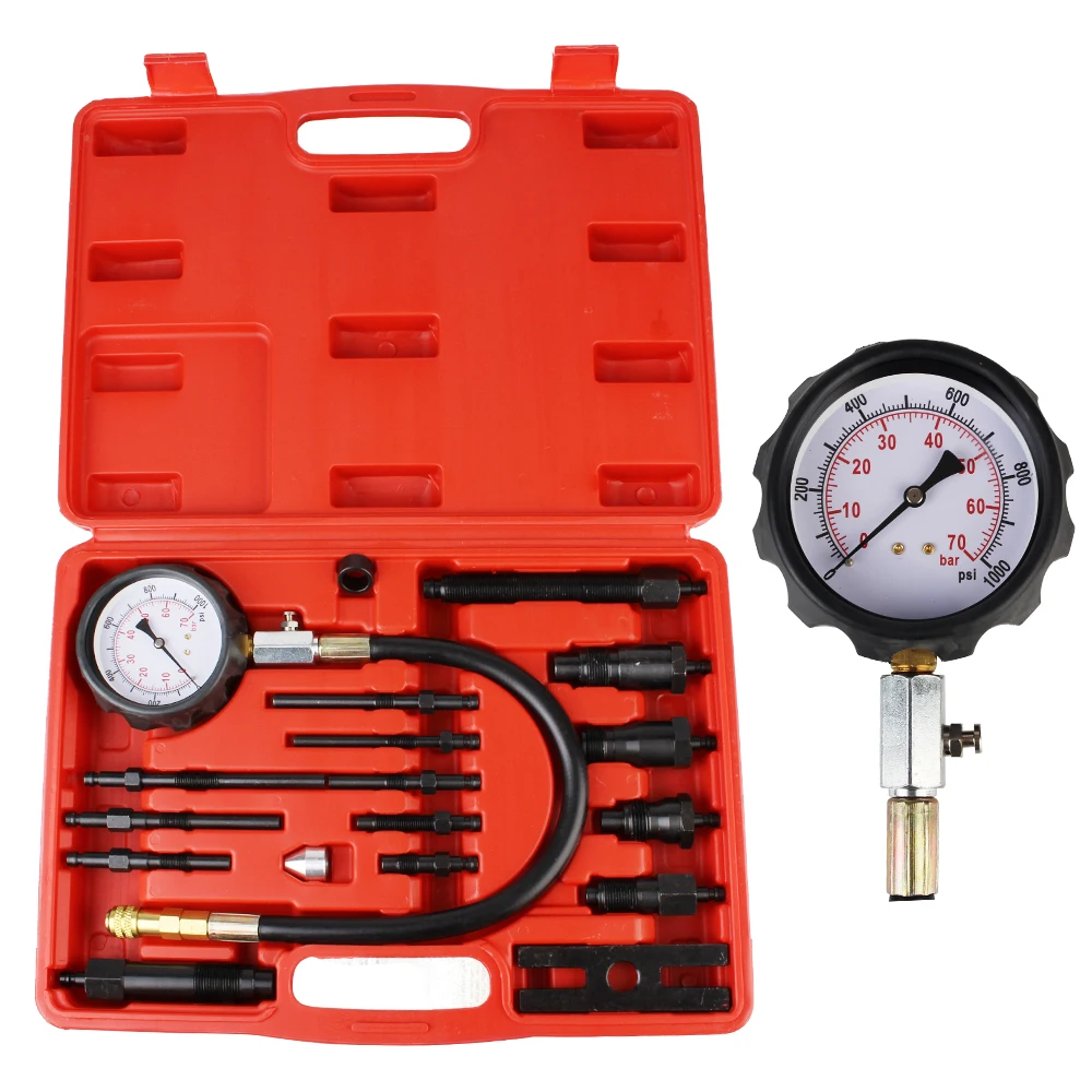 

Car Test Set TU-15B Fuel Pressure Gauge Car Test Set For Fuel Injection Pump Tester Auto Diagnostics Tools 0~1000psi/70bar