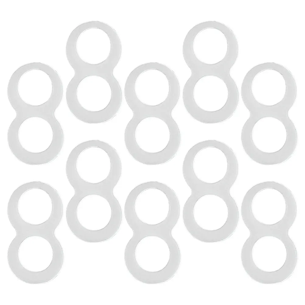 10 pz Anelli per allungamento dell'unghia del piede Correttore elastico per unghie incarnite in silicone per strumento per la cura del piede per la correzione dell'unghia del piede riccia