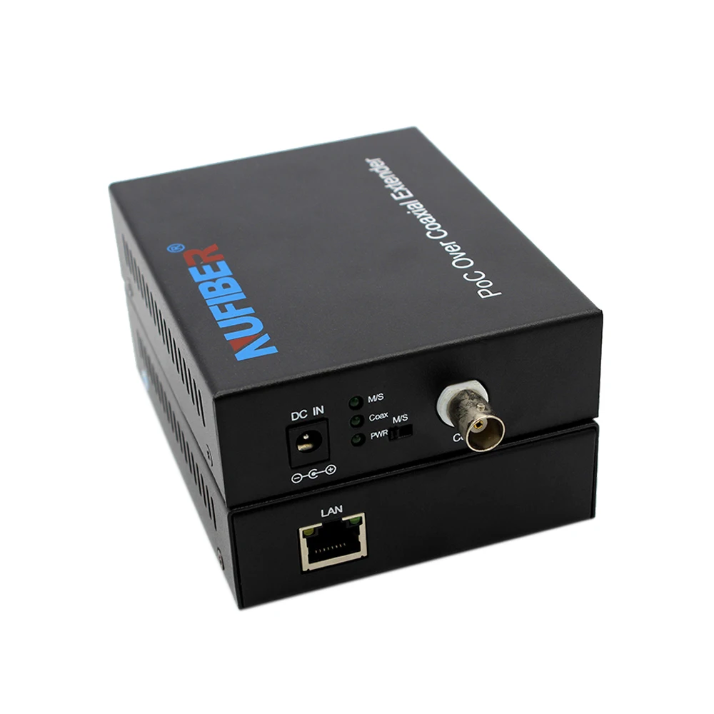 

2026 IP Ethernet Over Coax EOC+POC Bnc to Rj45 Converter for IP Cameras