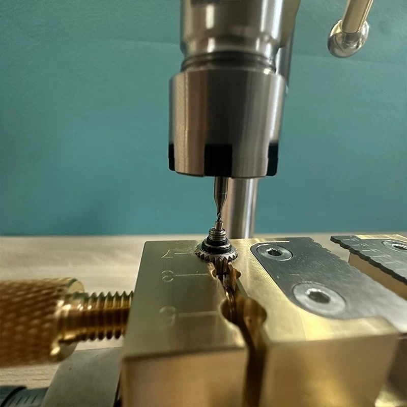 Watch Repair Tool, Multi-functional Precision Bench Drilling Machine for Drilling Holes and Movement Splint Drilling