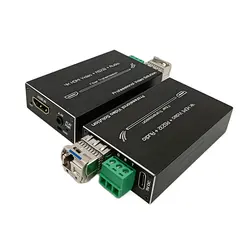 4K HDMI Fiber Video Extender Mini HDMI Fiber Converter with RS232 and Audio Single-Mode Single Fiber LC SFP Optical Transceiver